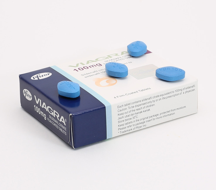 Viagra (sildenafil-citrate) 100mg - 4 Film-Coted Tablets